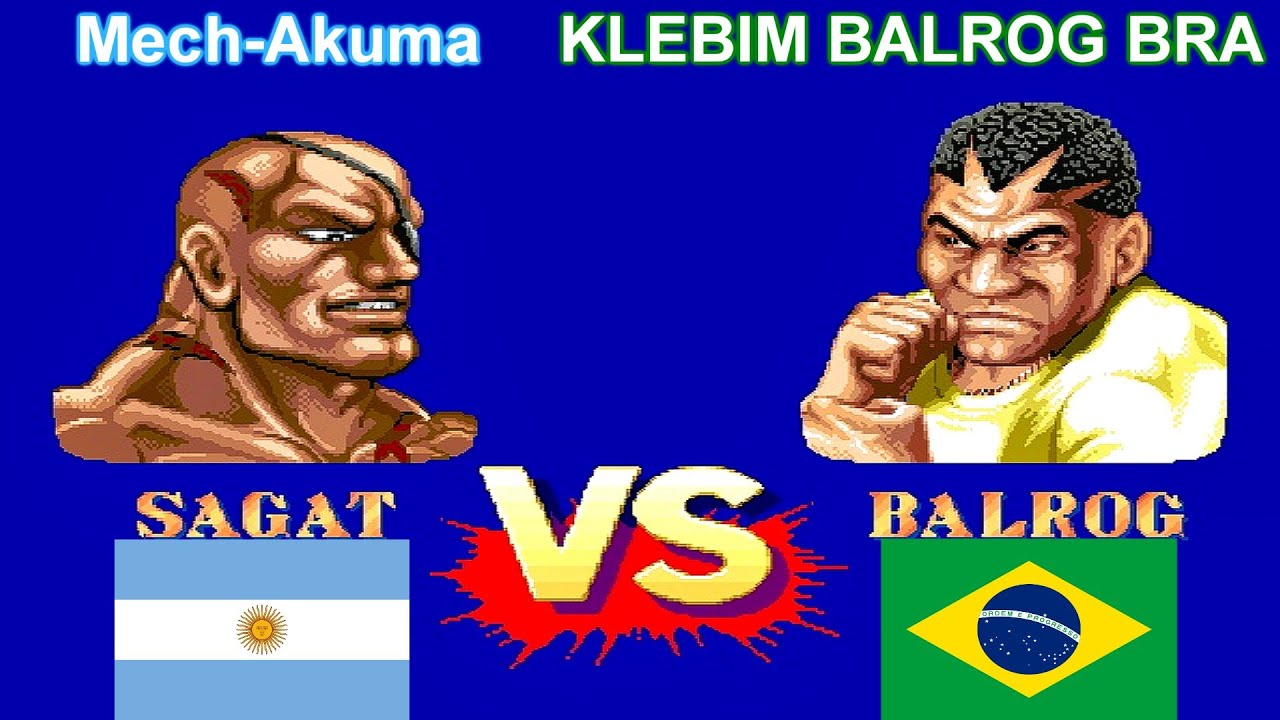 Street Fighter II': Champion Edition - Mech-Akuma vs KLEBIM BALROG BRA FT5