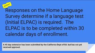 Home Language Survey Information