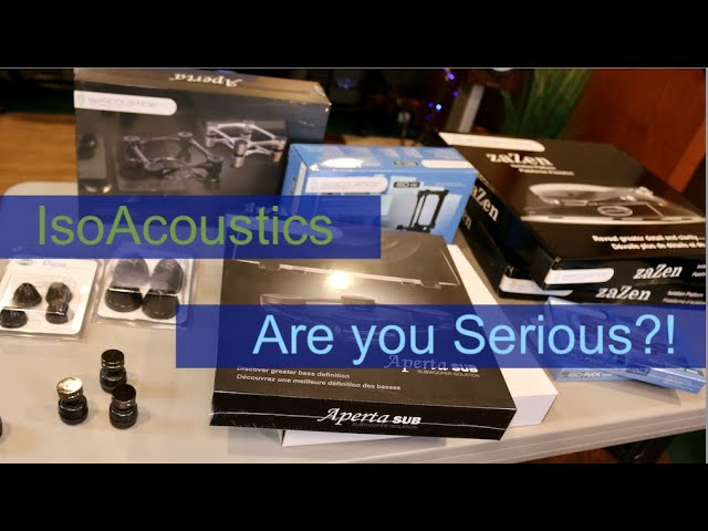 Isoacoustics Aperta Sub is a subwoofer isloation stand.