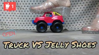 Toy Truck VS Jelly Shoes *Fetish - ASMR* 18+ POV Giantess Crushing Time!