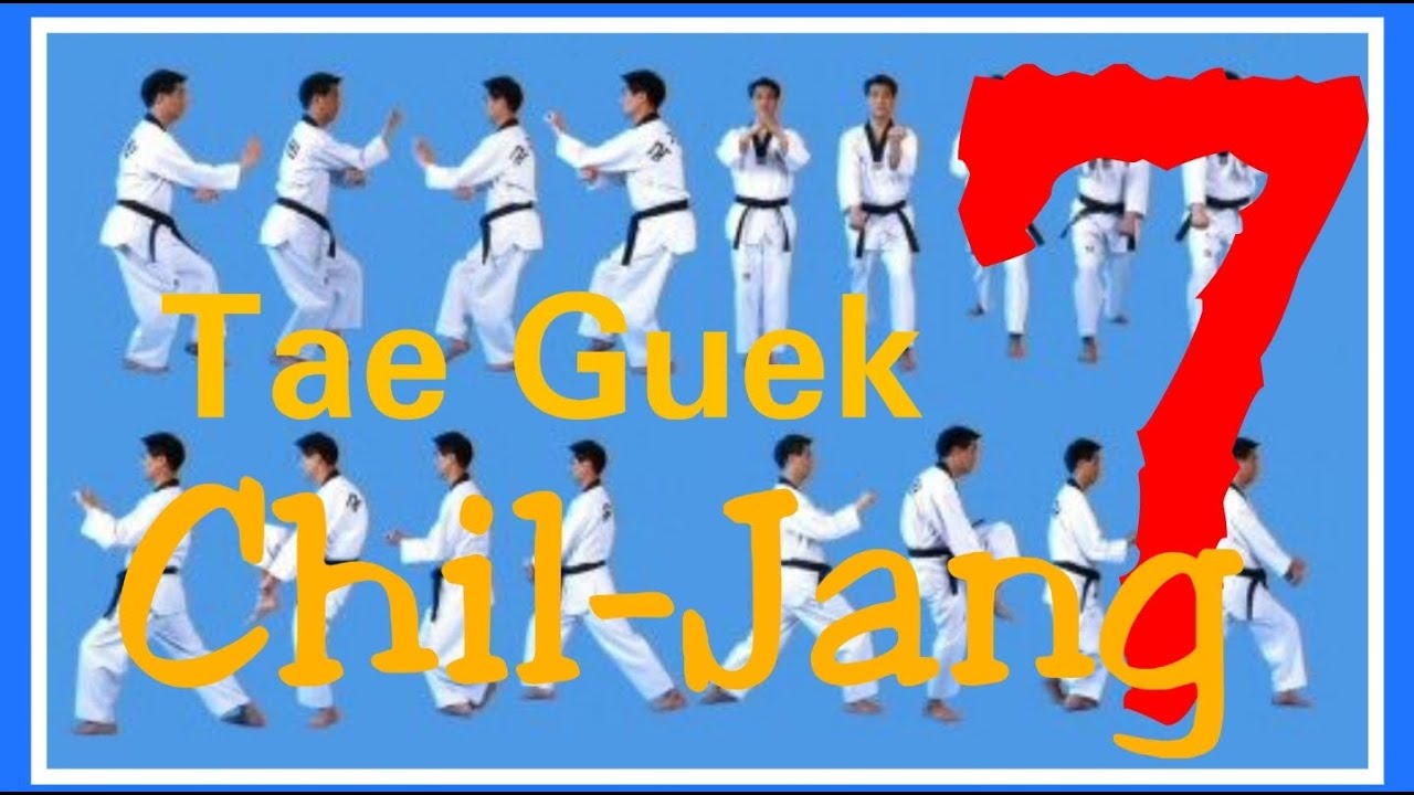 How to do Taekwondo Red Belt Poomsae Tae Geuk ChilJong YouTube