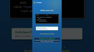 Raising & Custom Exceptions | Python in 2 Minutes