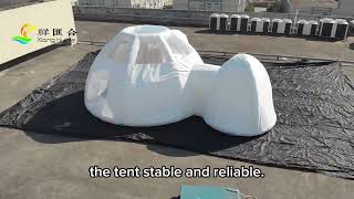 The CloudDome Inflatable Tent from XiangHe features a creative cloud-inspired design.