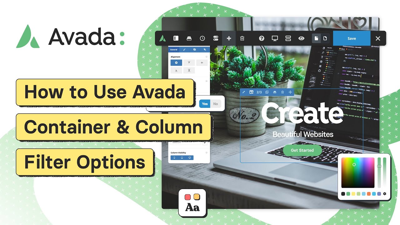 how-to-use-avada-container-column-filter-options-youtube