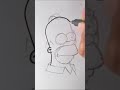 How to draw Homer Simpson | Timelapse