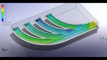 Solidworks Flow testing on a ABS plastic 3D printed intake manifold for Toyota 2TC Animation 4