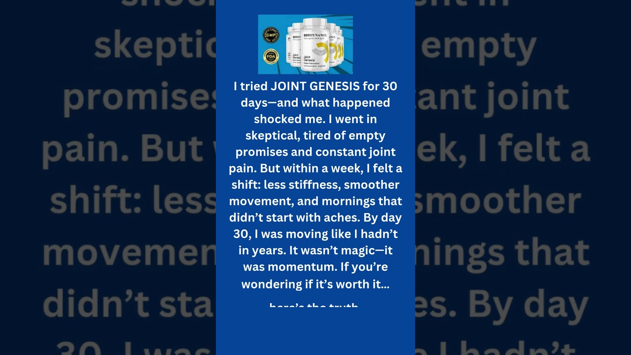 I Tried JOINT GENESIS for 30 Days… ((Here’s What Really Happened))