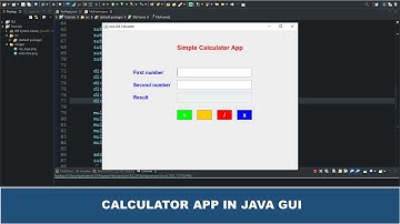 Java GUI Tutorial #38 - Make A Calculator App Using Java GUI