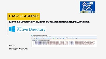 Move computers from one OU to another using PowerShell