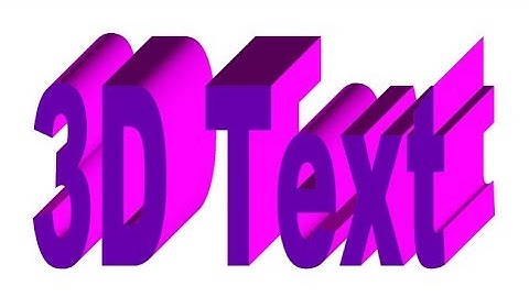 How to create 3D text in OpenOffice Writer Document