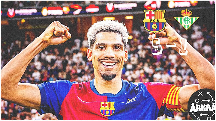 RONALD ARAUJO  SHOW  FC BARCELONA 5 vs 1 BETIS | COPA DEL REY 24/25 🔵🔴