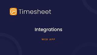 Connect Google Calendar and More: Integrations | Timesheet Web App
