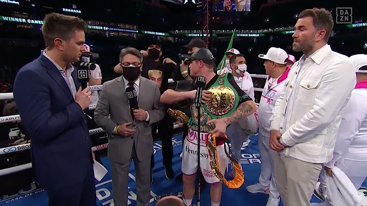 Nie przerywaj wywiadu Canelo po walce