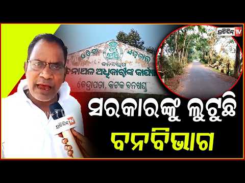 କୋଟିକୋଟି ଖର୍ଚ୍ଚକରି ଗଛ ଲଗାଉଛନ୍ତି ସରକାର,ଚୋରଙ୍କୁ ଧରିବା ପରିବର୍ତ୍ତେ କାଠ ବିକି ପଇସା ନଉଛି ବନବିଭାଗ!Kendrapada