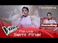 Naveesha | Oba Apple Malak Wage (ඔබ ඇපල් මලක් වාගේ) | The Live Semi Final | The Voice Sri Lanka