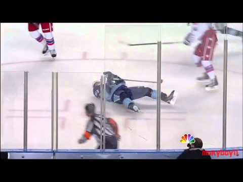 David Steckel Blindside Hit on Sidney Crosby 01/01/2011 (NBC Feed)