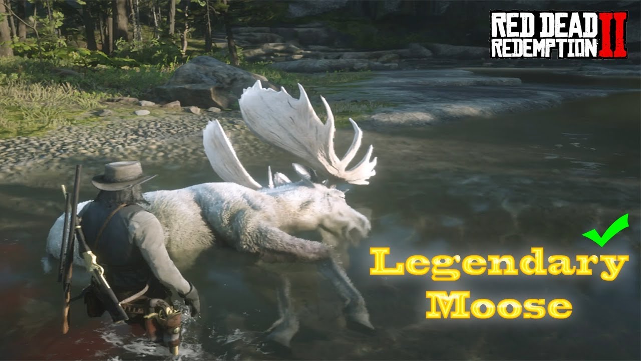 Hunting The Legendary Moose RDR2 - YouTube