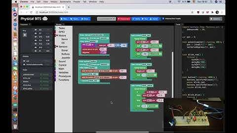 Physical BITS: A live programming environment for educational robotics