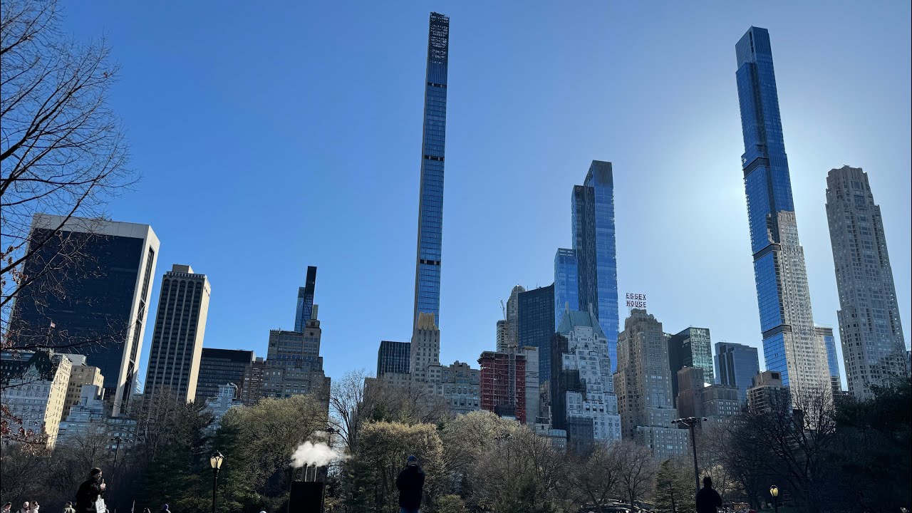 Walk at Central Park on a nice sunny day! - YouTube