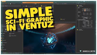 Simple Sci fi graphic in Ventuz