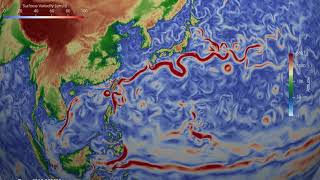 Surface ocean velocity simulated by high-resolution CESM