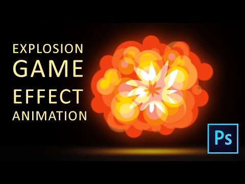 Fire Explosion D Game Special Effects Animation tutorial in Photoshop