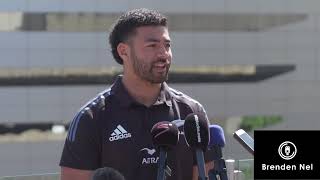ALL BLACKS:  Richie Mo'unga press conference Johannesburg 8 August Guide