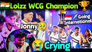 Lolzz Crying😭 WCG Champions🏆Going International✈️ Jonathan Hug Lolzz🫂