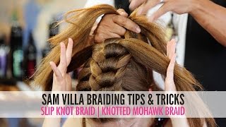 Slip Tie Braid | Knotted Mohawk Braid