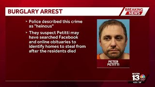 Man arrested for targeting homes of deceased residents in Alabaster