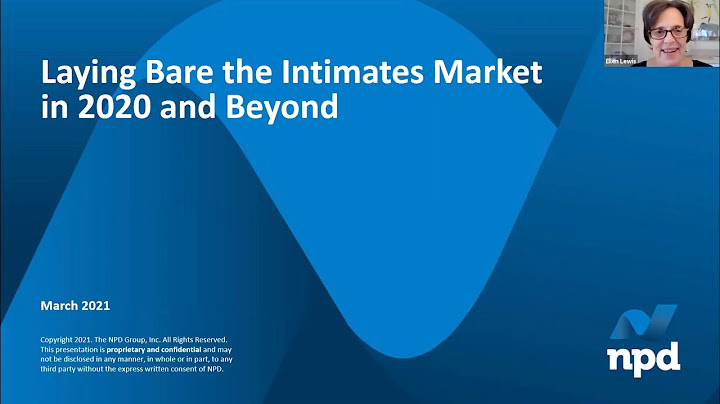 Laying Bare the Intimate Markets in 2020 and Beyond with NPD