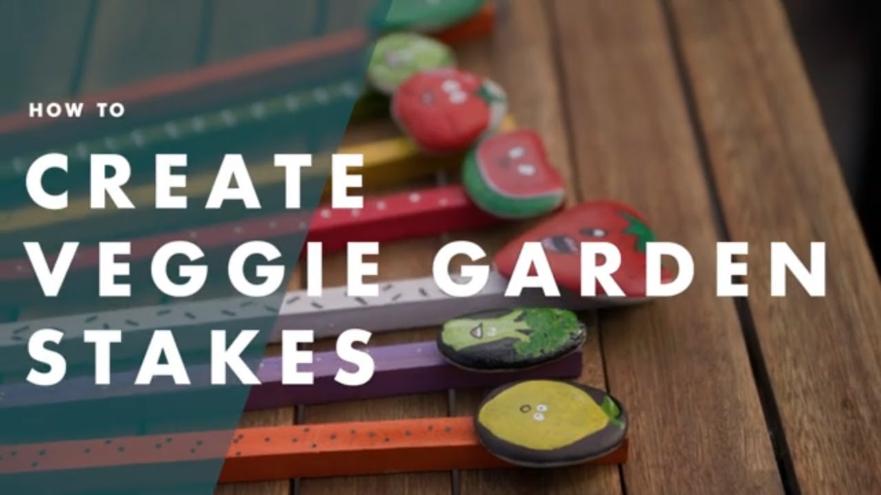 How To Create Veggie Garden Stakes Bunnings Warehouse YouTube