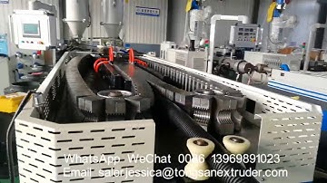 40-110mm HDPE double wall DWC corrugated pipe Machine