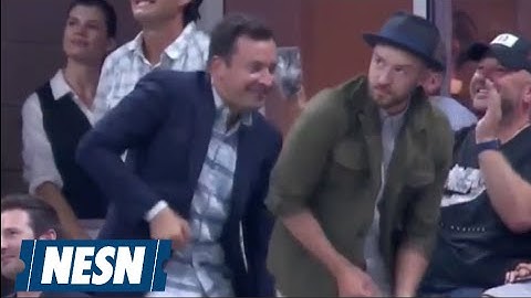 Justin Timberlake, Jimmy Fallon Dance To "Single Ladies" At US Open