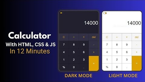 I Built a Calculator Using Only HTML, CSS & JavaScript | with simple error handling