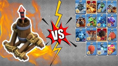 Level 1 Air Defence Vs All Max Troops | Coc | Clash of Clans