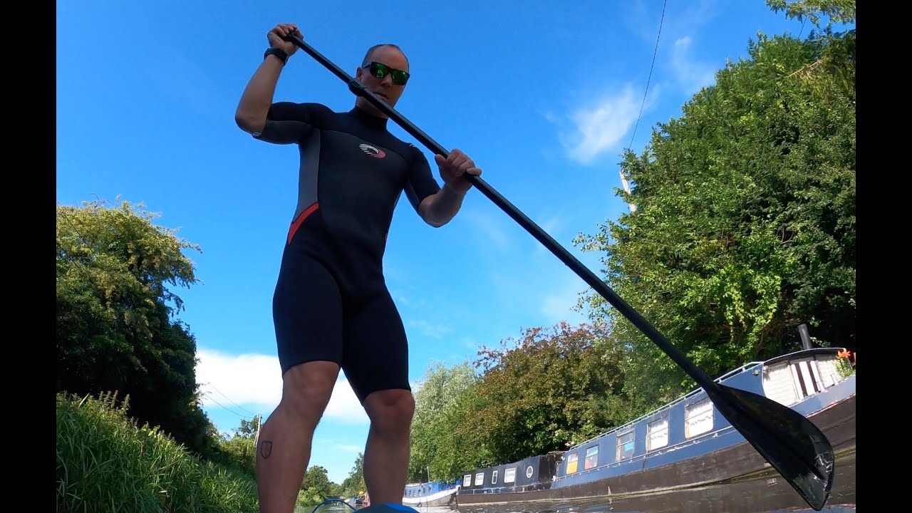 Hertford to Ware lock paddle boarding