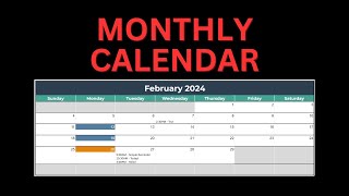 📅 Dynamic Monthly Calendar Events in Google Sheets Tutorial - Free Template!