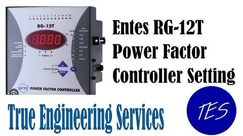 Power Factor Controller Setting Entes RG-12T, RG-6T