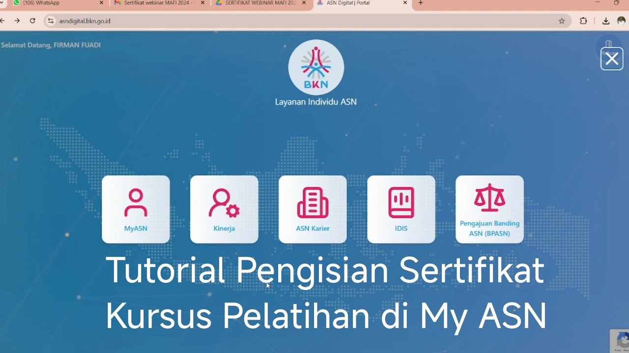 Tutorial Pengisian Sertifikat Kursus Pelatihan di My ASN