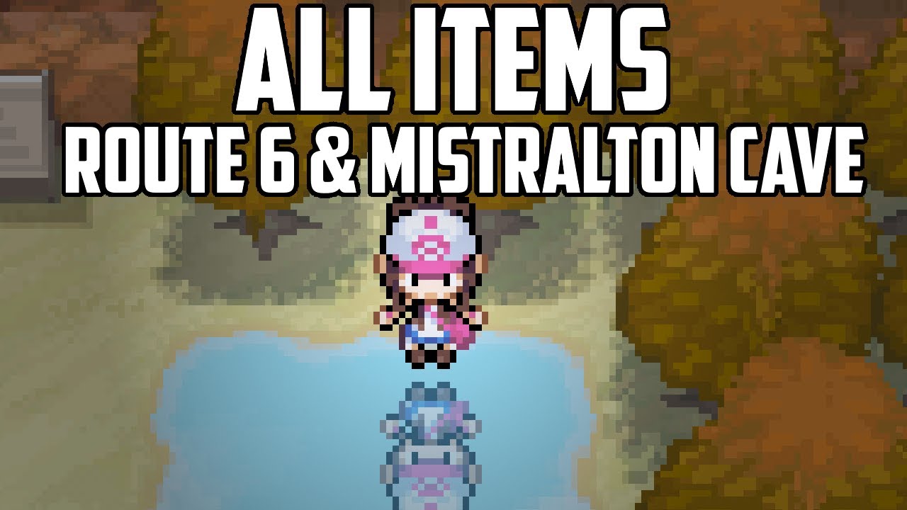Расположение ВСЕХ предметов на Маршруте 6 и в пещере Мистральтон — Pokémon Black & White