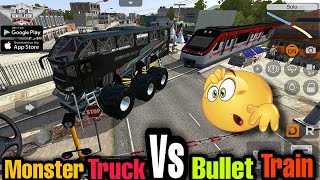 Monster Scania Truck Vs Bullet Train | Bus Simulator Indonesia 2022  | Mod Apk | New Update v3.6.7 screenshot 4