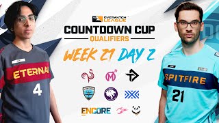 Overwatch League 2022 Season | Countdown Cup Qualifiers | Week 21 Day 2 - West + East Encore