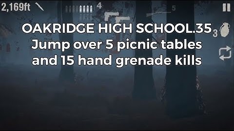 Into The Dead 2 Elite Chapter 5.35 - Jump Over 5 Picnic Tables and 15 Hand Grenade Kills