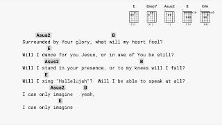 I Can Only Imagine - MercyMe (NO CAPO) guitar chords