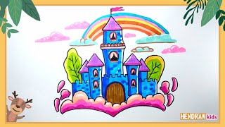LEARN TO DRAW & COLOR A CASTLE (FAIRY HOUSE) FOR BEGINNERS (how to draw castle for kids) LEARN TO DRAW & COLOR A CASTLE (FAIRY HOUSE) FOR BEGINNERS (how to draw castle for kids)