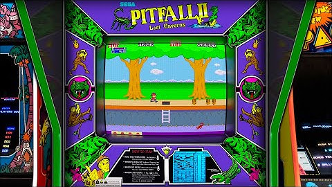 Pitfall 2: Lost Caverns, Realistic Arcade Bezel using the Mega Bezel Reflective Shader