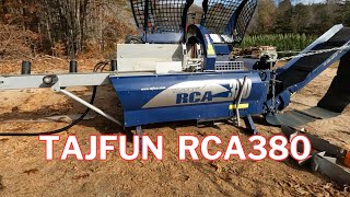 Small But FAST Tajfun RCA380 Firewood Processor @TajfunUSA 