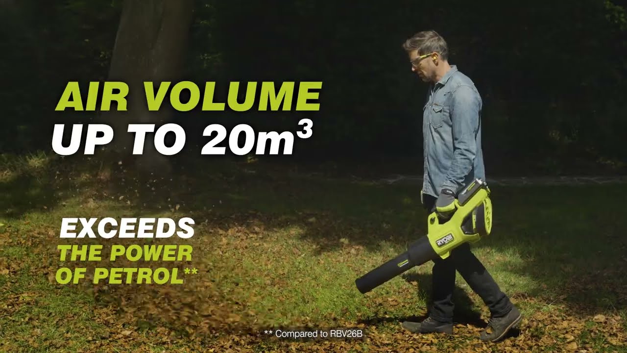 Test Souffleur Ryobi batterie / Cordless Blower Ryobi OBL1802 18V ONE+ 