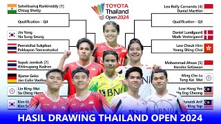 Hasil Drawing Thailand Open 2024. Ada Perang Saudara Di Babak Pertama #thailandopen2024